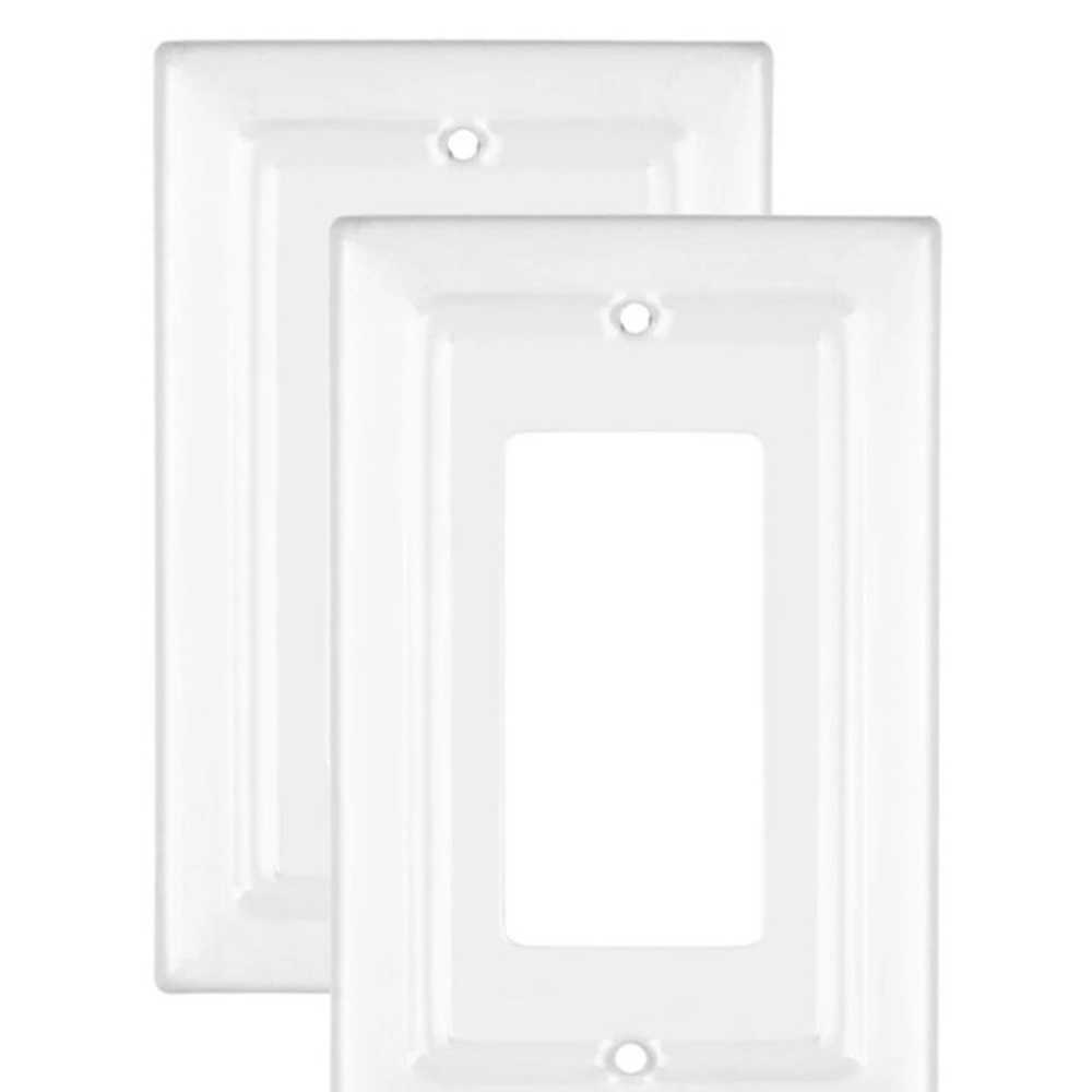 White Rocker Switch Wall Plates - Picture 4 of 4